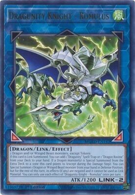 Dragunity Knight - Romulus - MGED-EN142 - Rare 1st Edition Maximum Gold El Dorado 1st Edition Singles