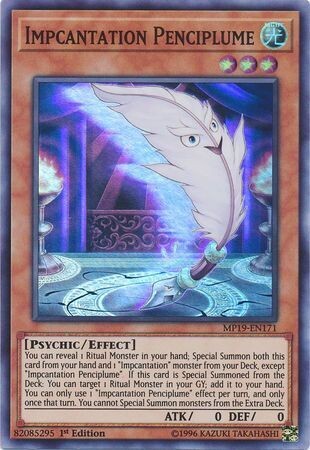 Impcantation Penciplume - MP19-EN171 - Super Rare 1st Edition Yu-Gi-Oh! 2019 Mega-Tins: Gold Sarcophagus Tin Mega Pack Singles