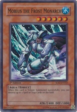 Mobius the Frost Monarch - SOD-EN022 - Super Rare 1st Edition
Soul of the Duelist [SOD] 1st Edition Singles