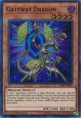 Gateway Dragon - CIBR-EN007 - Super Rare 1st Edition Circuit Break 1st Edition Singles