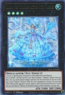 SJ Rilliona, the Wondrous Magistus Witch Wardrobe - LIOV-EN042 - Ultra Rare 1st Edition
Lightning Overdrive: LIOV 1st Edition Singles *Espanol*