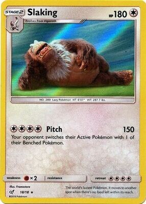 Slaking - 18/18 - Holo Rare
Detective Pikachu Singles
