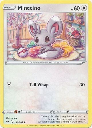 Minccino - 146/202 - Common Sword &amp; Shield (Base Set) Singles