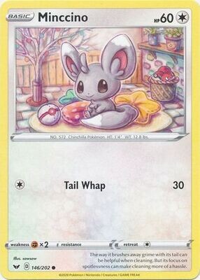Minccino - 146/202 - Common Sword &amp; Shield (Base Set) Singles