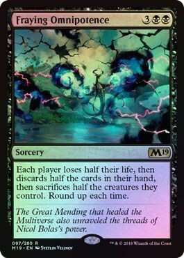 Fraying Omnipotence 097/280 - Foil
Magic 2019 (M19) Foil Singles(Español)