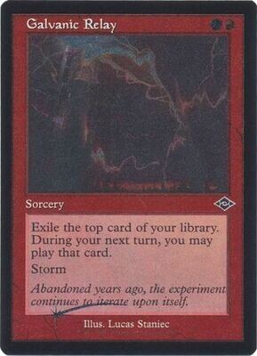 Galvanic Relay 406 - Showcase / Retro Frame Etched Foil Modern Horizons 2 Etched Foil Singles