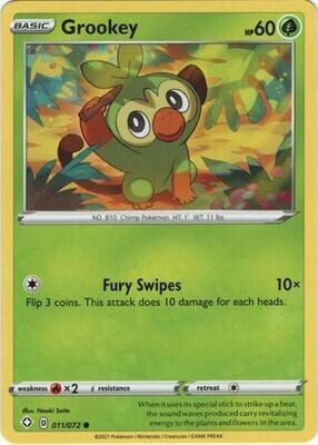 Grookey - 011/072 - Common
Shining Fates Singles