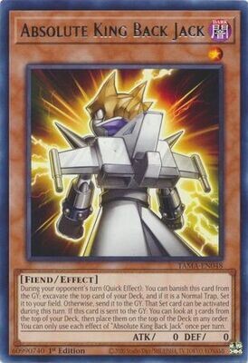 Absolute King Back Jack - TAMA-EN048 - Rare 1st EditionTactical Masters 1st Edition Singles *Español*