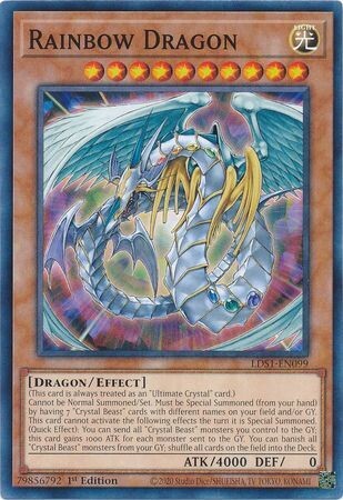 Rainbow Dragon - LDS1-EN099 - Common 1st Edition
Legendary Duelists: Season 1 [LDS1] 1st Edition Singles
