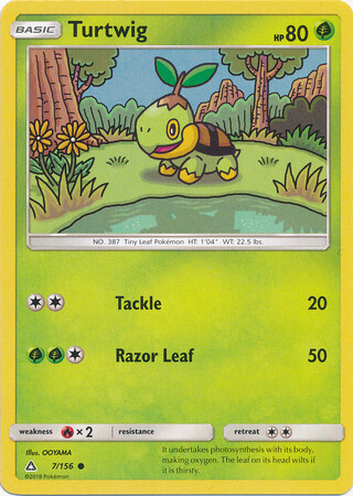 Turtwig - 7/156 - Common
Sun &amp; Moon: Ultra Prism Singles