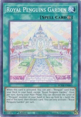 Royal Penguins Garden - BODE-EN063 - Common 1st Edition Burst of Destiny 1st Edition Singles