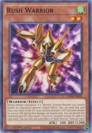 Rush Warrior - LED8-EN050 - Common 1st Edition Legendary Duelists: Synchro Storm 1st Edition Singles (espanol)