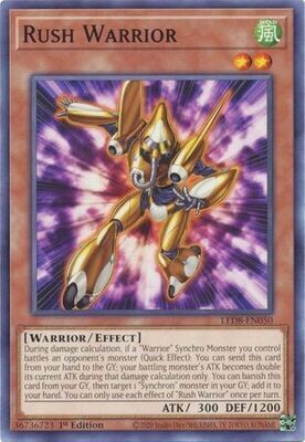 Rush Warrior - LED8-EN050 - Common 1st Edition Legendary Duelists: Synchro Storm 1st Edition Singles (espanol)