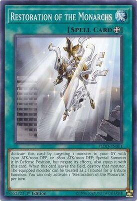 Restoration of the Monarchs - FLOD-EN061 - Common 1st Edition Flames of Destruction 1st Edition Singles *Espanol*