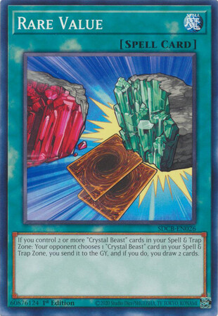 Rare Value - SDCB-EN026 - Common 1st Edition Legend of the Crystal Beasts 1st Edition Singles