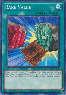 Rare Value - SDCB-EN026 - Common 1st Edition Legend of the Crystal Beasts 1st Edition Singles
