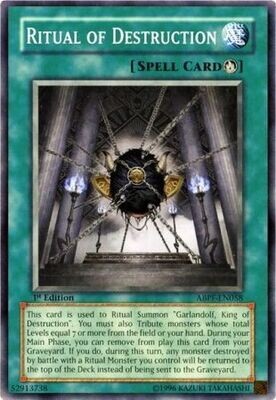 Ritual of Destruction - ABPF-EN058 - Common 1st Edition Absolute Powerforce [ABPF] 1st Edition Singles