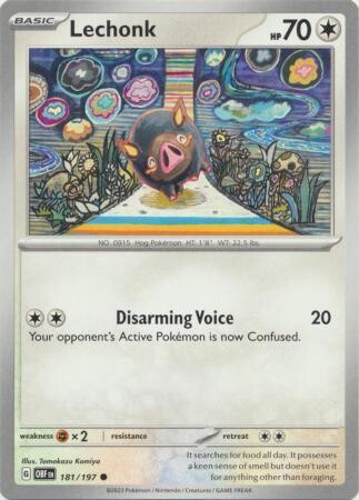 Lechonk - 181/197 - Common Obsidian Flames Singles