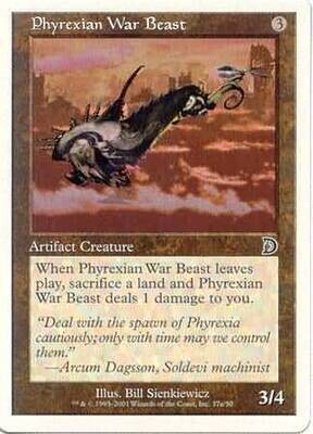 Phyrexian War Beast 37a/50 - Ver. 2 Deckmasters Singles