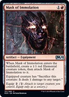 Mask of Immolation 151/280 - Magic 2020 (M20) Singles (Español)