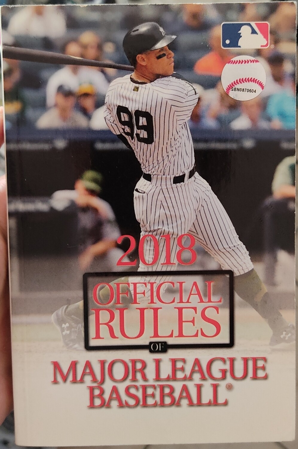 BA 2018 Major League Basesabell Official Rules Libro Ingles