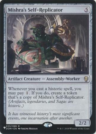 Mishra&#39;s Self-Replicator 223/269 - The List
The List Singles