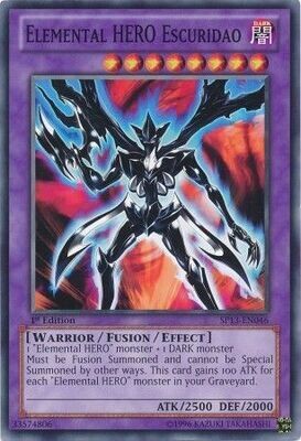 Elemental Hero Escuridao - SP13-EN046 - Common 1st Edition
Star Pack 2013 1st Edition Singles