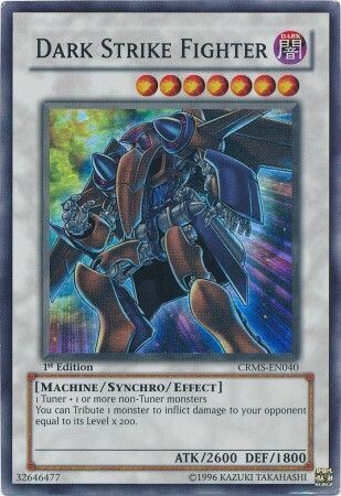 SJ Dark Strike Fighter - CRMS-EN040 - Super Rare 1st Edition
Crimson Crisis CRMS 1st Edition Singles