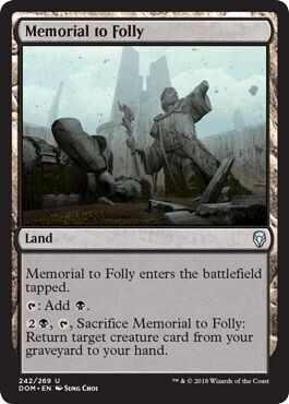 Memorial to Folly 242/269
Dominaria Singles (Español)