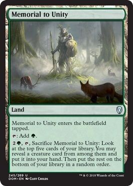 Memorial to Unity 245/269
Dominaria Singles
