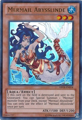 SJ Mermail Abysslinde - ABYR-EN014 - Ultra Rare Unlimited
Abyss Rising Unlimited Singles
