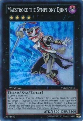 Maestroke the Symphony Djinn - YS12-EN043 - Super Rare 1st Edition Starter Deck: Xyz Symphony 1st Edition Singles