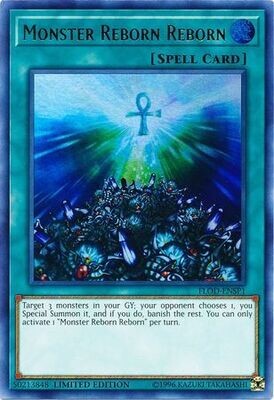 SJ Monster Reborn Reborn - FLOD-ENSP1 - Ultra Rare Limited Edition
Yu-Gi-Oh! Promo Cards (Espanol)