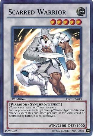 SJ Scarred Warrior - PRC1-EN013 - Super Rare Yu-Gi-Oh! Promo Cards