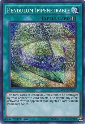 SJ Pendulum Impenetrable - WSUP-EN050 - Prismatic Secret Rare 1st Edition
YuGiOh World Superstars 1st Edition Singles