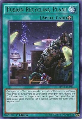 SJ Fusion Recycling Plant - RATE-EN000 - Rare 1st Edition
Raging Tempest 1st Edition Singles (Espanol)