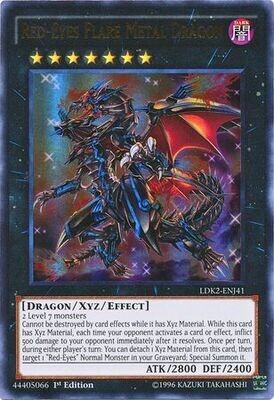 Red-Eyes Flare Metal Dragon - LDK2-ENJ41 - Ultra Rare 1st Edition Legendary Decks II - Joey