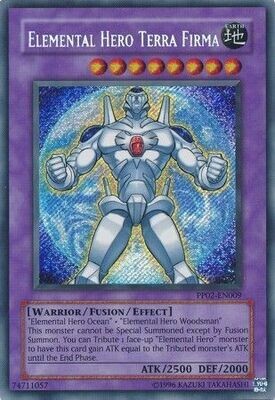 SJ Elemental Hero Terra Firma - PP02-EN009 - Secret Rare Premium Pack: Series PP01 &amp; PP02 Secret Rares