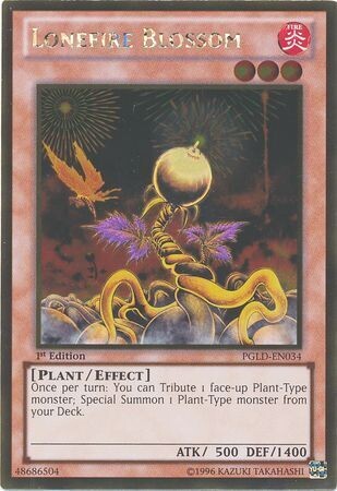 SJ Lonefire Blossom - PGLD-EN034 - Gold Rare 1st Edition
Premium Gold 1st Edition Singles