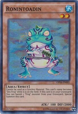 SJ Ronintoadin - OP04-EN005 - Super Rare
OTS Tournament Pack 4 (OP04) (Espanol)