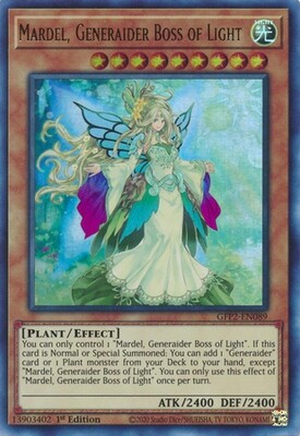 Mardel, Generaider Boss of Light - GFP2-EN089 - Ultra Rare 1st Edition Ghosts From The Past: The 2nd Haunting 1st Edition Singles