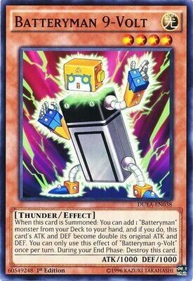 Batteryman 9-Volt - DUEA-EN038 - Common 1st Edition Duelist Alliance 1st Edition Singles (espanol)