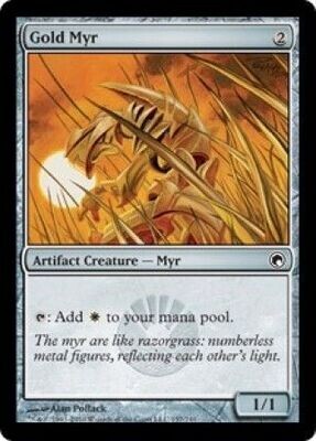 Gold Myr 157/249 - Scars of Mirrodin Singles
