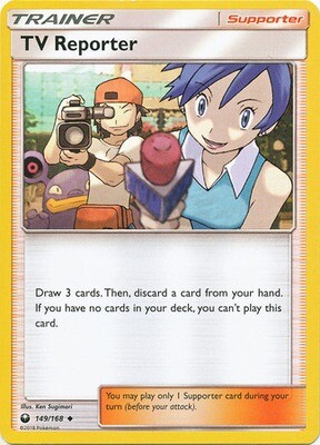 TV Reporter - 149/168 - Uncommon Sun &amp; Moon: Celestial Storm Singles *Espanol*