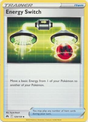 Energy Switch - 129/159 - Uncommon Crown Zenith Singles