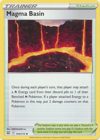 Magma Basin - 144/172 - Uncommon Sword &amp; Shield: Brilliant Stars Singles