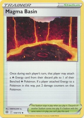 Magma Basin - 144/172 - Uncommon Sword &amp; Shield: Brilliant Stars Singles