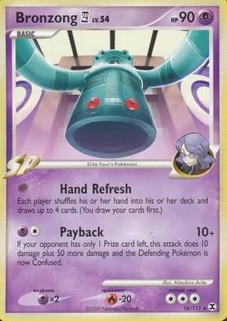 Bronzong 4 - 16/111 - Rare
Platinum: Rising Rivals Singles