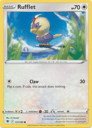 Rufflet - 131/189 - Common Sword &amp; Shield: Astral Radiance Singles
