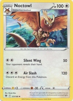 Noctowl - 121/189 - Uncommon
Sword &amp; Shield: Astral Radiance Singles